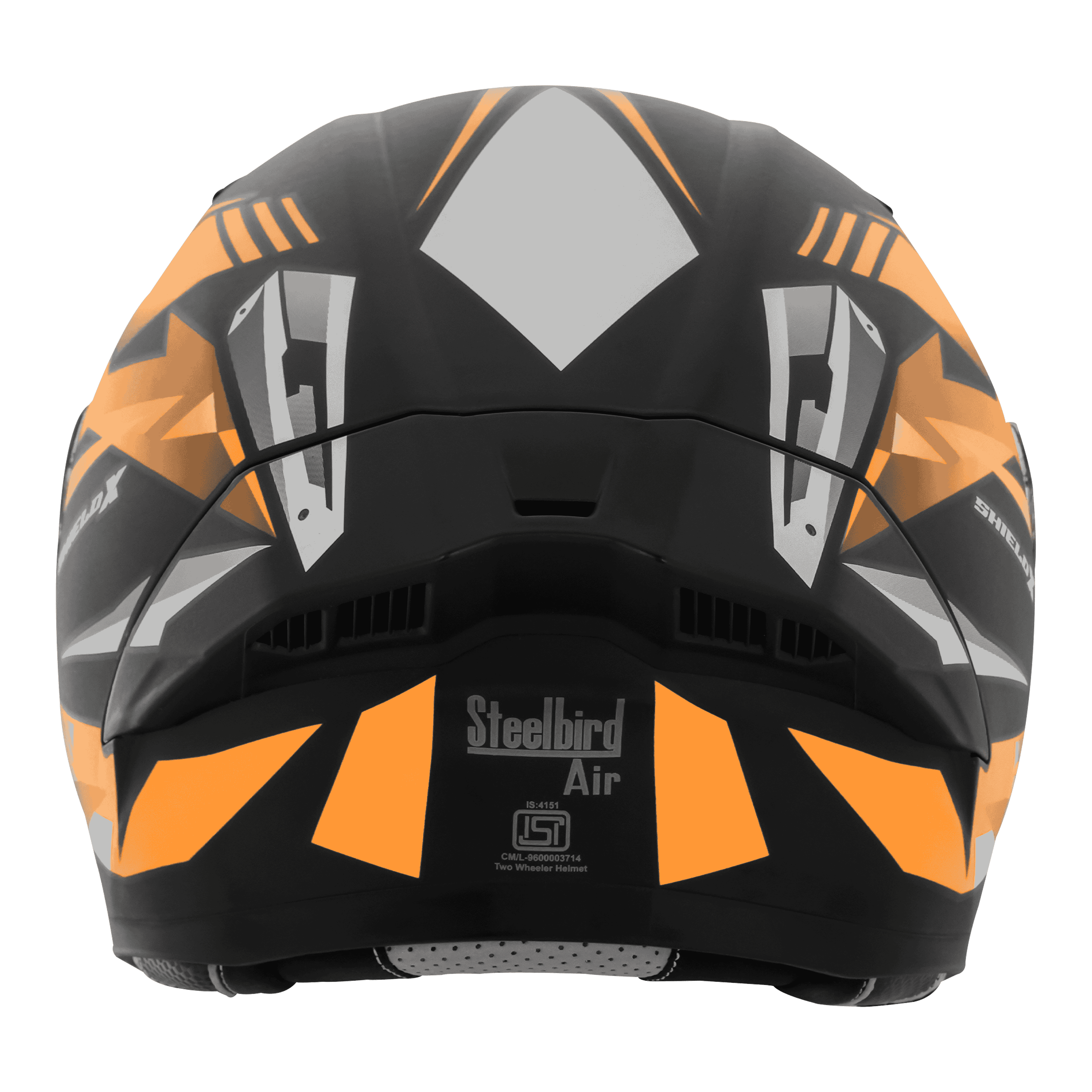 SBA-20 SHIELD X MAT BLACK WITH ORANGE